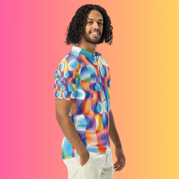 Abstract Polo - Bold Vibes for Raves and Festivals EDMFestieGear.com